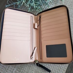Kate Spade Grand Street travel wallet passport holder jumbo extra large wallet